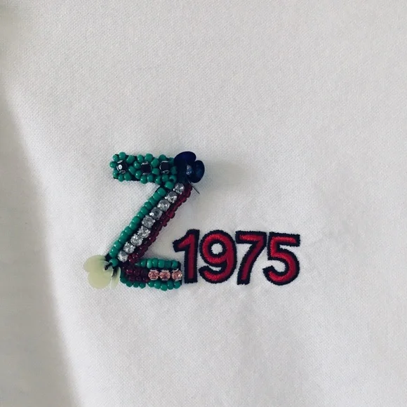 Zara Basic White Oversized Button-Down Boyfriend Shirt With Zara Logo Size US M - Picture 2 of 11